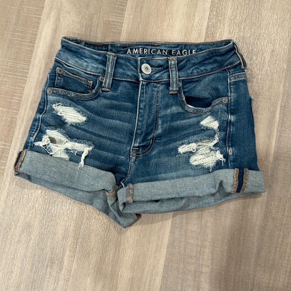 American Eagle ripped jeans shorts, like new!